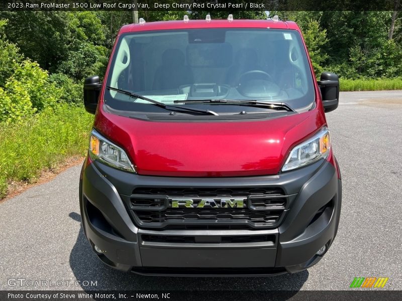 Deep Cherry Red Crystal Pearl / Black 2023 Ram ProMaster 1500 Low Roof Cargo Van