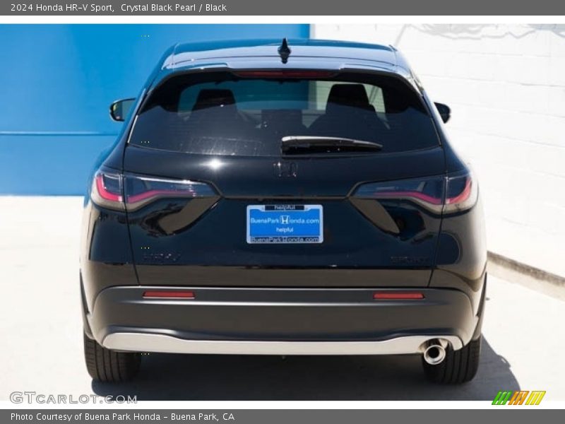 Crystal Black Pearl / Black 2024 Honda HR-V Sport