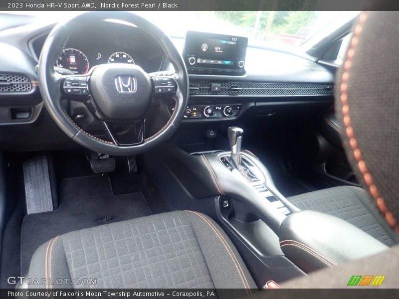 Nordic Forest Pearl / Black 2023 Honda HR-V Sport AWD