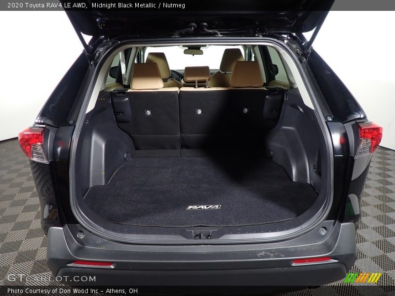 Midnight Black Metallic / Nutmeg 2020 Toyota RAV4 LE AWD