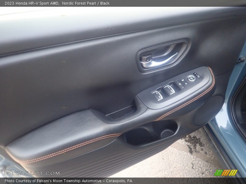 Nordic Forest Pearl / Black 2023 Honda HR-V Sport AWD