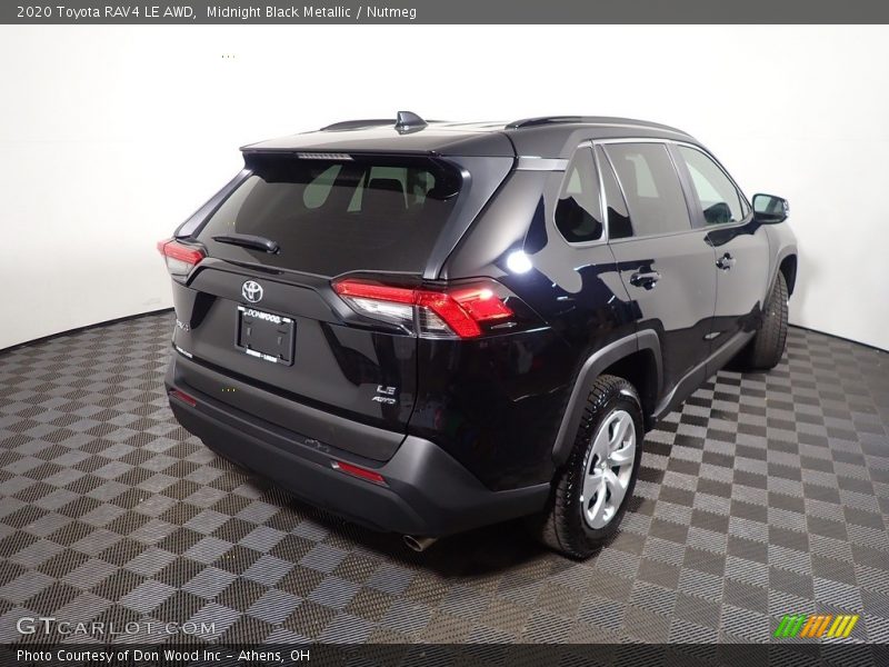 Midnight Black Metallic / Nutmeg 2020 Toyota RAV4 LE AWD