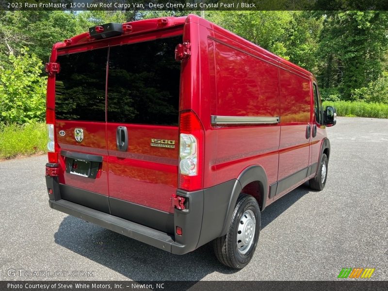 Deep Cherry Red Crystal Pearl / Black 2023 Ram ProMaster 1500 Low Roof Cargo Van