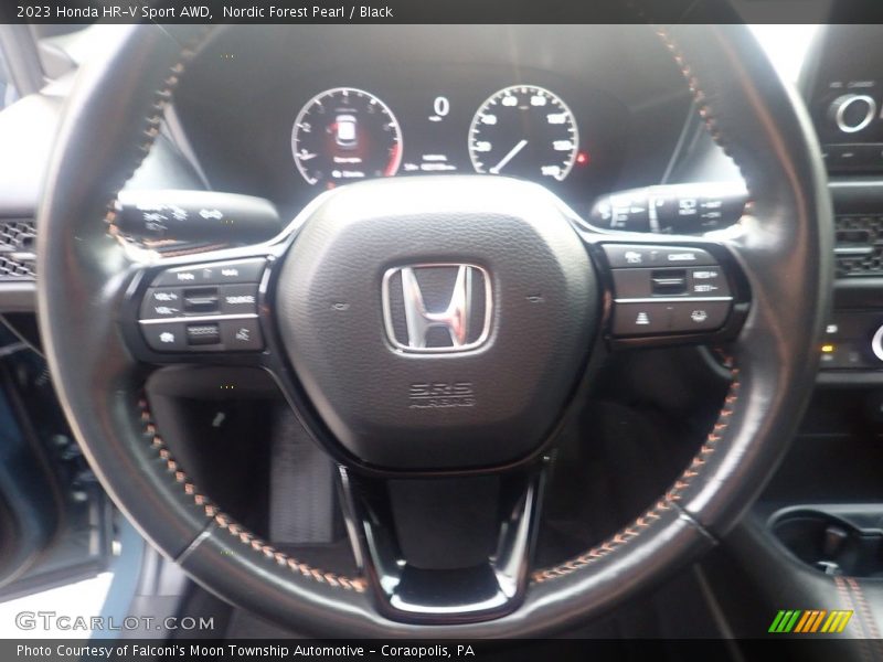 Nordic Forest Pearl / Black 2023 Honda HR-V Sport AWD