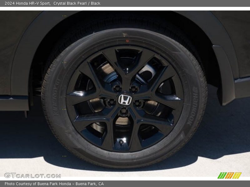 Crystal Black Pearl / Black 2024 Honda HR-V Sport