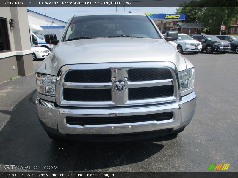 Bright Silver Metallic / Black/Diesel Gray 2017 Ram 2500 SLT Crew Cab