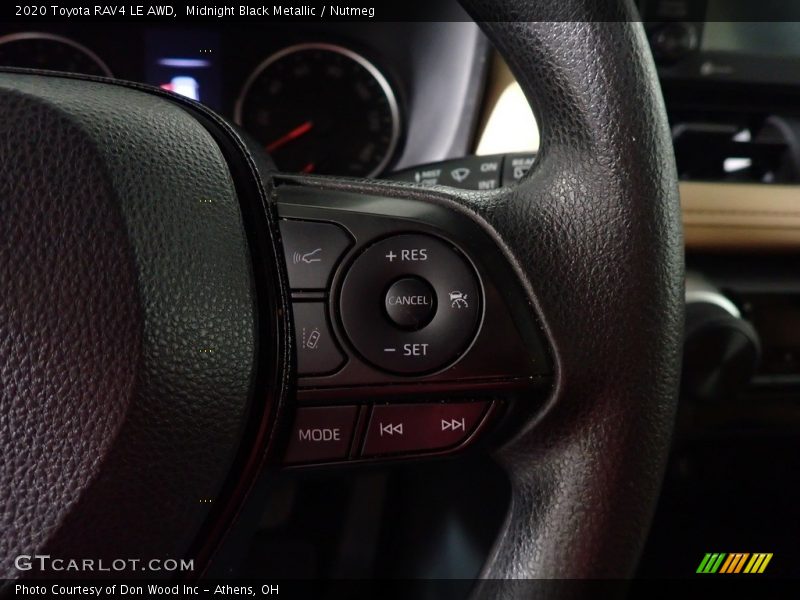 Midnight Black Metallic / Nutmeg 2020 Toyota RAV4 LE AWD