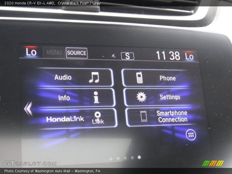 Crystal Black Pearl / Gray 2020 Honda CR-V EX-L AWD