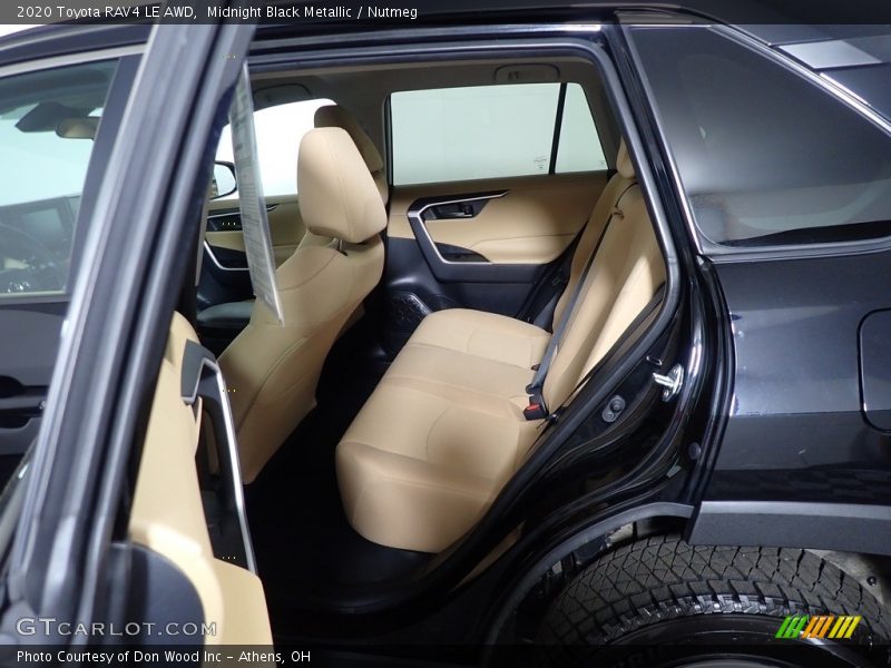 Midnight Black Metallic / Nutmeg 2020 Toyota RAV4 LE AWD