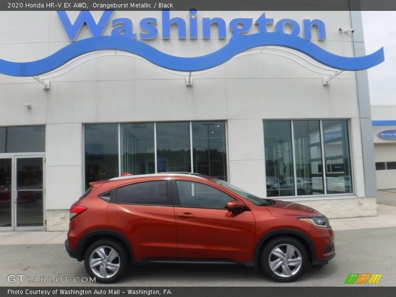 Orangeburst Metallic / Black 2020 Honda HR-V EX AWD