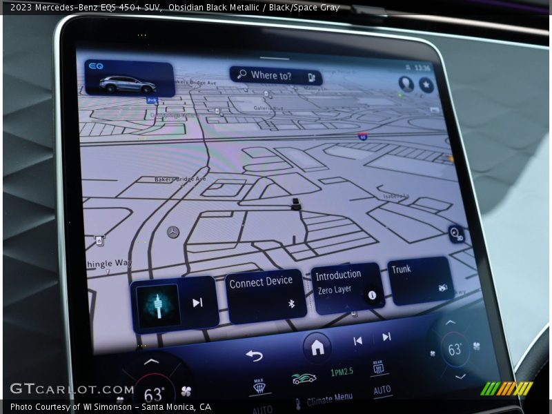 Obsidian Black Metallic / Black/Space Gray 2023 Mercedes-Benz EQS 450+ SUV