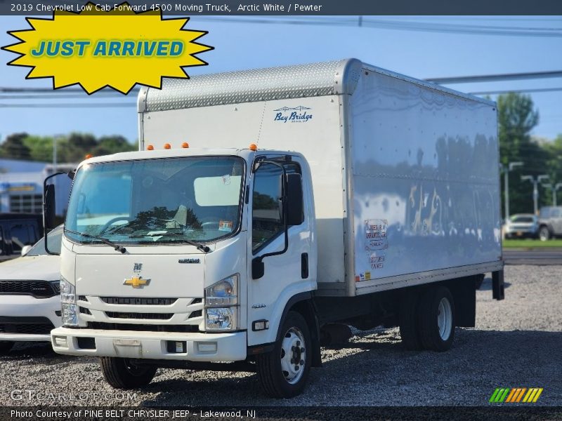 Arctic White / Pewter 2019 Chevrolet Low Cab Forward 4500 Moving Truck