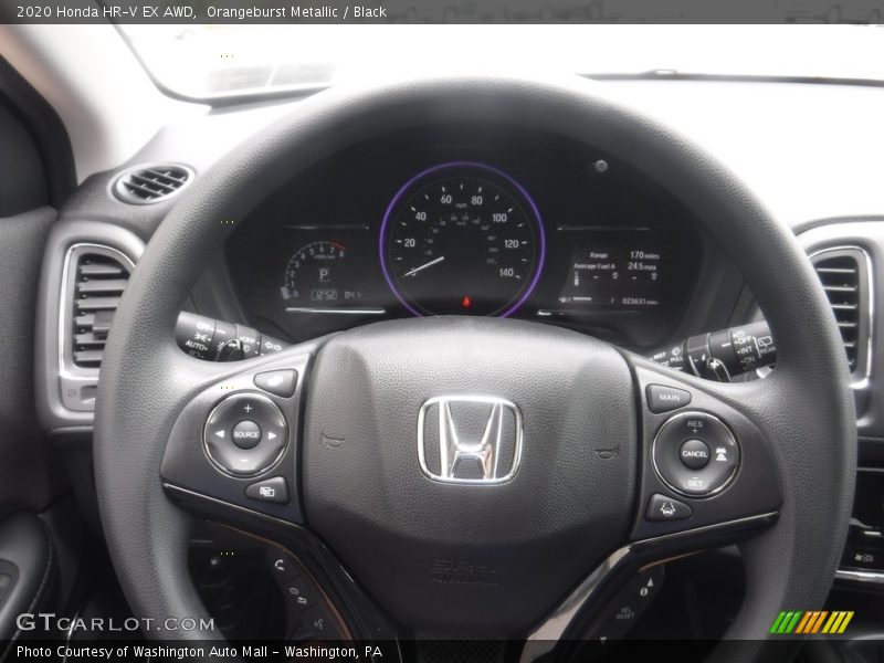 Orangeburst Metallic / Black 2020 Honda HR-V EX AWD