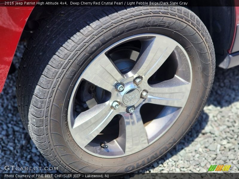 Deep Cherry Red Crystal Pearl / Light Pebble Beige/Dark Slate Gray 2016 Jeep Patriot High Altitude 4x4