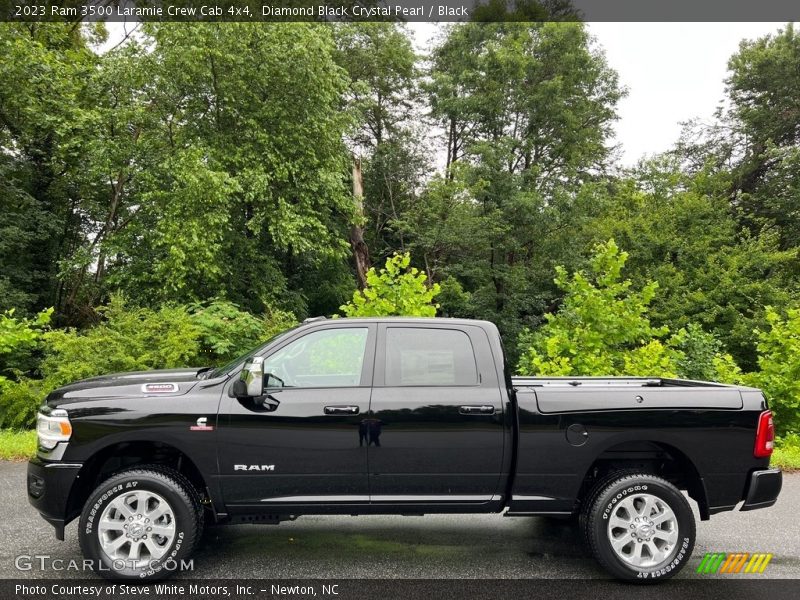  2023 3500 Laramie Crew Cab 4x4 Diamond Black Crystal Pearl