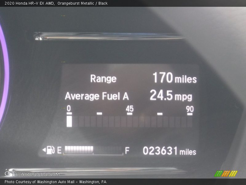 Orangeburst Metallic / Black 2020 Honda HR-V EX AWD
