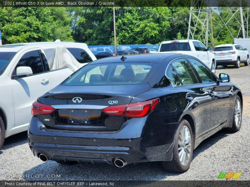 Black Obsidian / Graphite 2021 Infiniti Q50 3.0t Luxe AWD