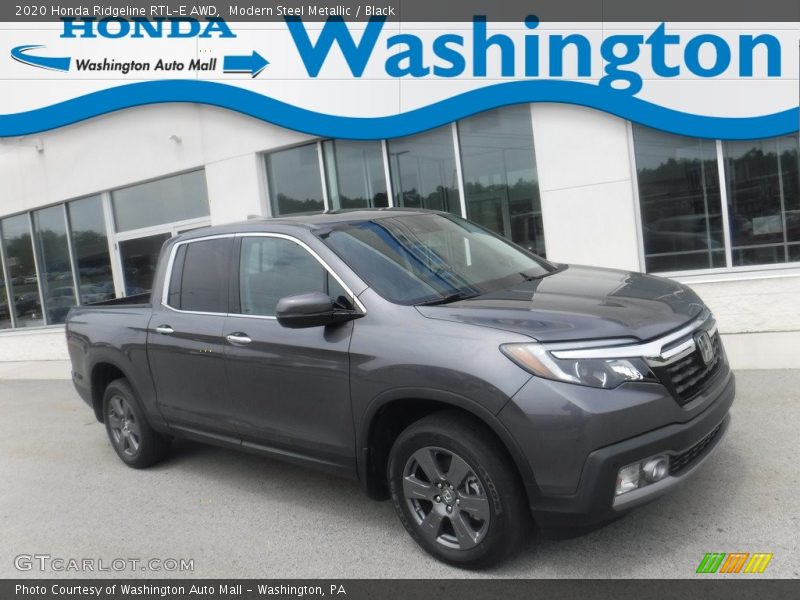 Modern Steel Metallic / Black 2020 Honda Ridgeline RTL-E AWD