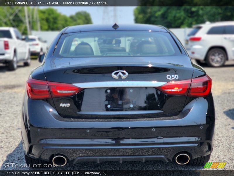 Black Obsidian / Graphite 2021 Infiniti Q50 3.0t Luxe AWD