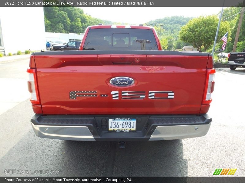 Rapid Red Metallic Tinted / Black/Baja Tan 2022 Ford F150 Lariat SuperCrew 4x4