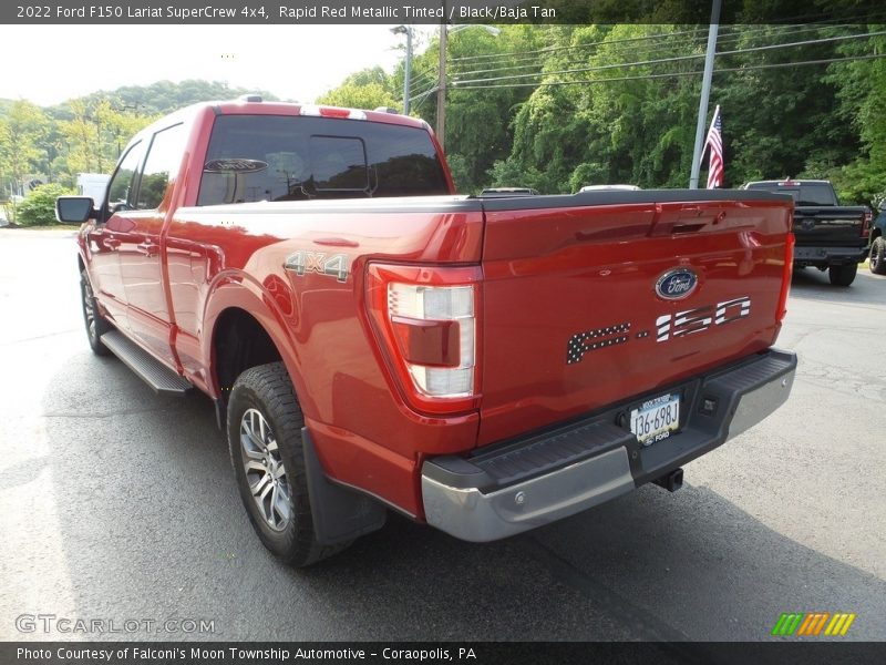 Rapid Red Metallic Tinted / Black/Baja Tan 2022 Ford F150 Lariat SuperCrew 4x4
