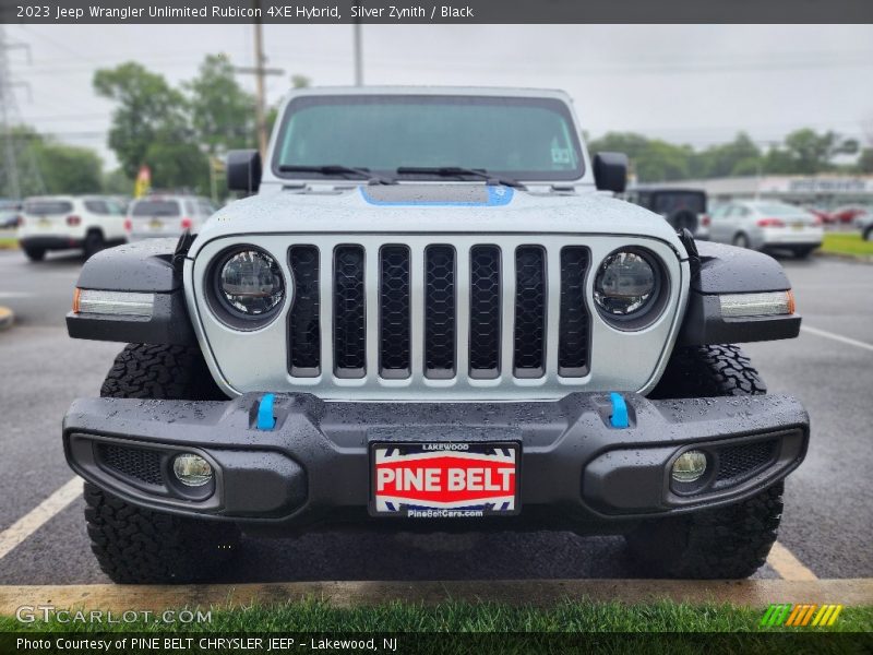 Silver Zynith / Black 2023 Jeep Wrangler Unlimited Rubicon 4XE Hybrid