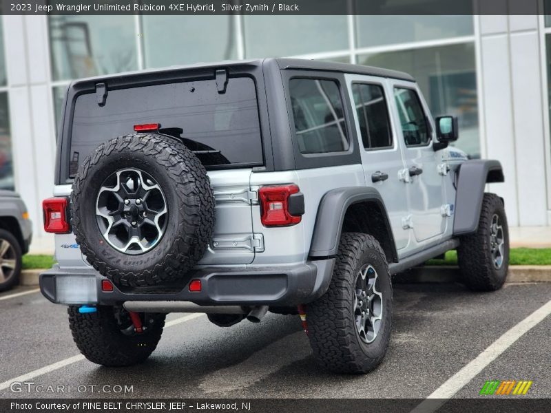 Silver Zynith / Black 2023 Jeep Wrangler Unlimited Rubicon 4XE Hybrid