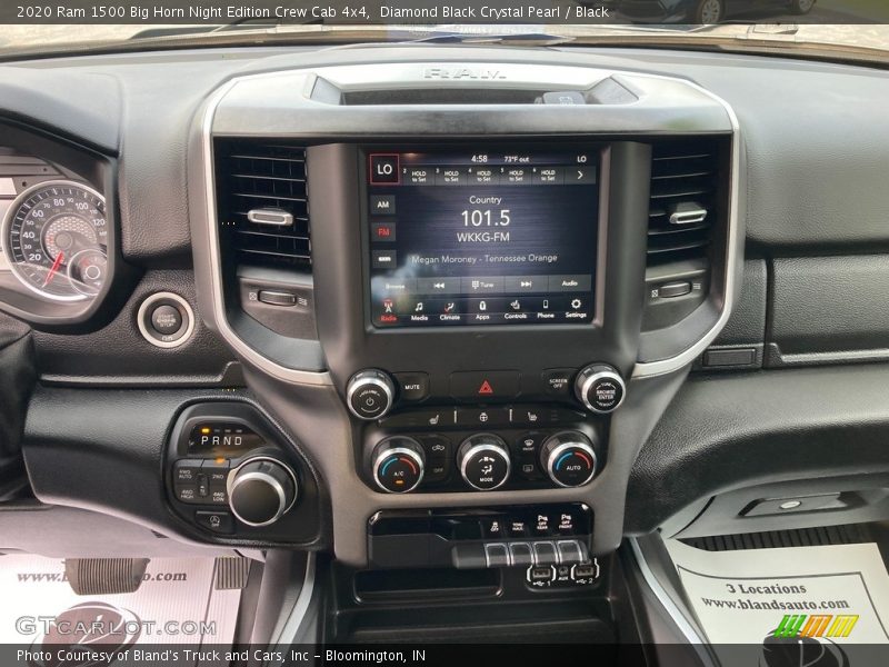 Diamond Black Crystal Pearl / Black 2020 Ram 1500 Big Horn Night Edition Crew Cab 4x4