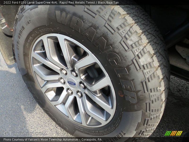 Rapid Red Metallic Tinted / Black/Baja Tan 2022 Ford F150 Lariat SuperCrew 4x4