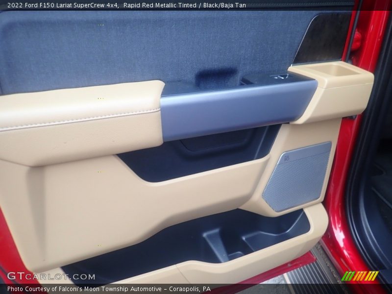 Rapid Red Metallic Tinted / Black/Baja Tan 2022 Ford F150 Lariat SuperCrew 4x4