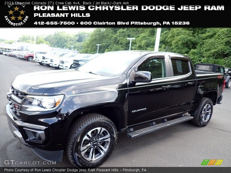 Black / Jet Black/­Dark Ash 2021 Chevrolet Colorado Z71 Crew Cab 4x4