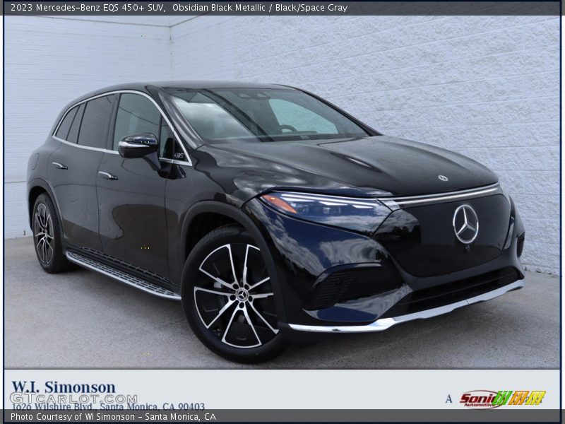 Obsidian Black Metallic / Black/Space Gray 2023 Mercedes-Benz EQS 450+ SUV