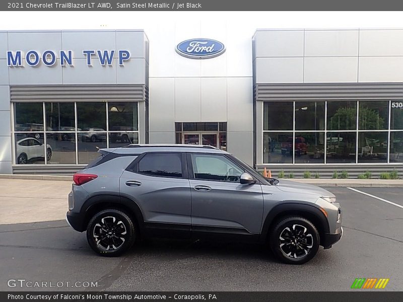 Satin Steel Metallic / Jet Black 2021 Chevrolet TrailBlazer LT AWD