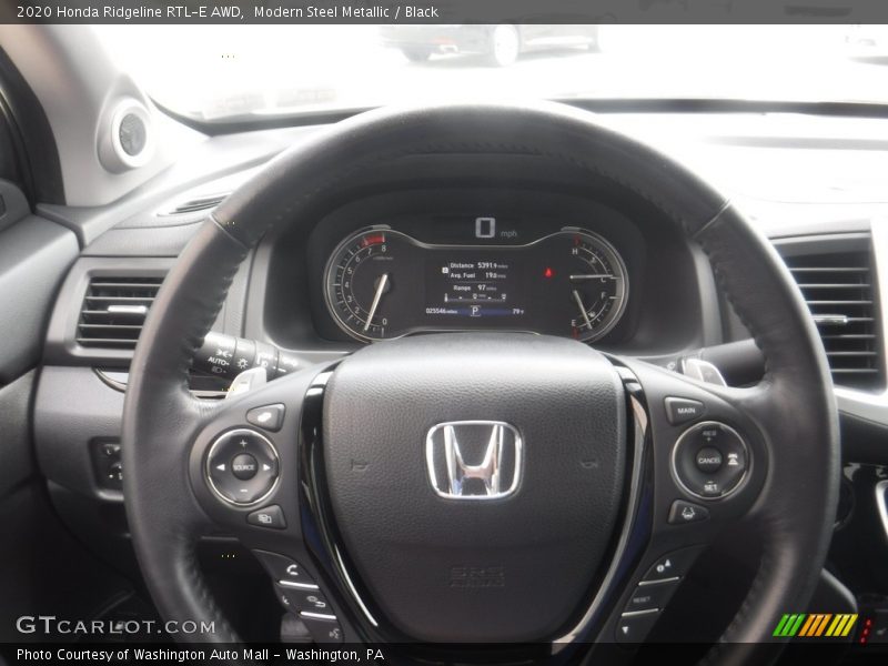 Modern Steel Metallic / Black 2020 Honda Ridgeline RTL-E AWD