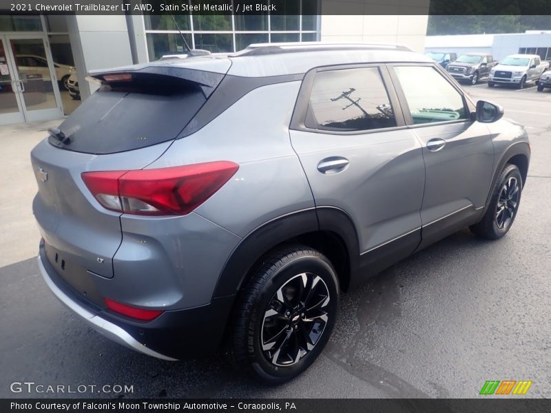 Satin Steel Metallic / Jet Black 2021 Chevrolet Trailblazer LT AWD