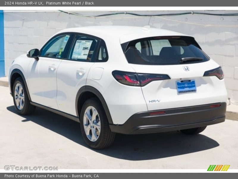 Platinum White Pearl / Black 2024 Honda HR-V LX