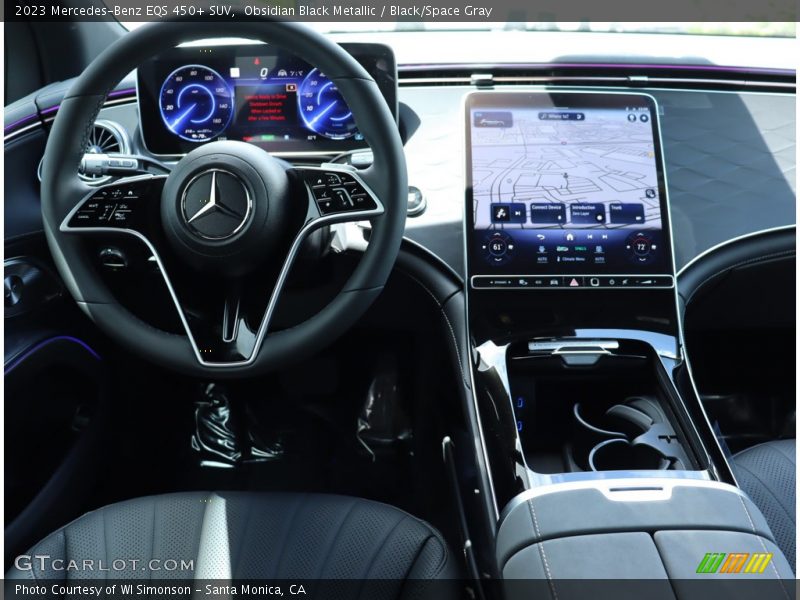 Obsidian Black Metallic / Black/Space Gray 2023 Mercedes-Benz EQS 450+ SUV