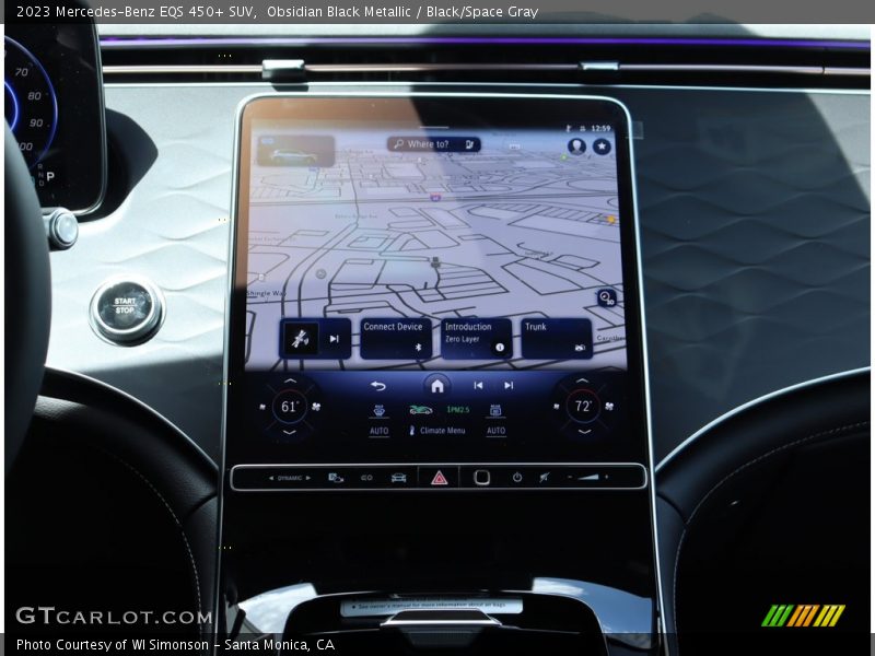 Obsidian Black Metallic / Black/Space Gray 2023 Mercedes-Benz EQS 450+ SUV