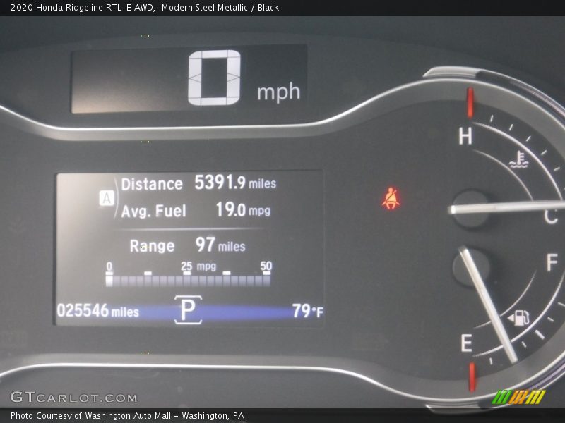Modern Steel Metallic / Black 2020 Honda Ridgeline RTL-E AWD