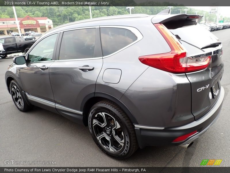 Modern Steel Metallic / Ivory 2019 Honda CR-V Touring AWD