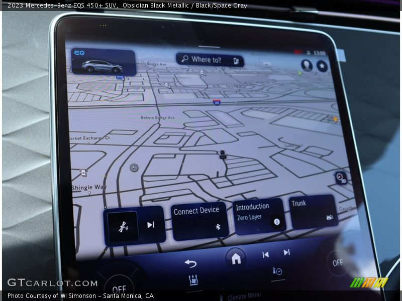 Obsidian Black Metallic / Black/Space Gray 2023 Mercedes-Benz EQS 450+ SUV