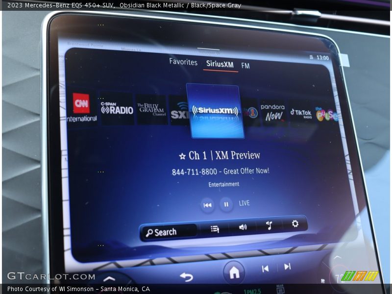 Obsidian Black Metallic / Black/Space Gray 2023 Mercedes-Benz EQS 450+ SUV