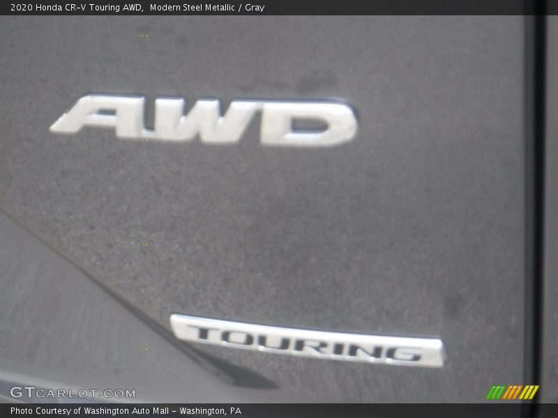 Modern Steel Metallic / Gray 2020 Honda CR-V Touring AWD