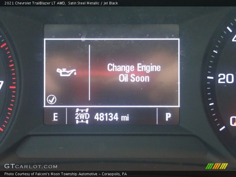 Satin Steel Metallic / Jet Black 2021 Chevrolet TrailBlazer LT AWD