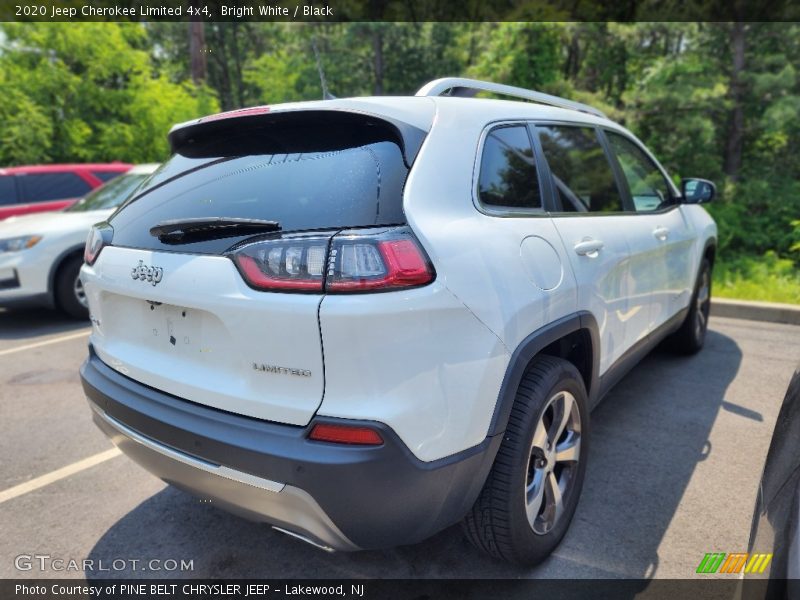 Bright White / Black 2020 Jeep Cherokee Limited 4x4