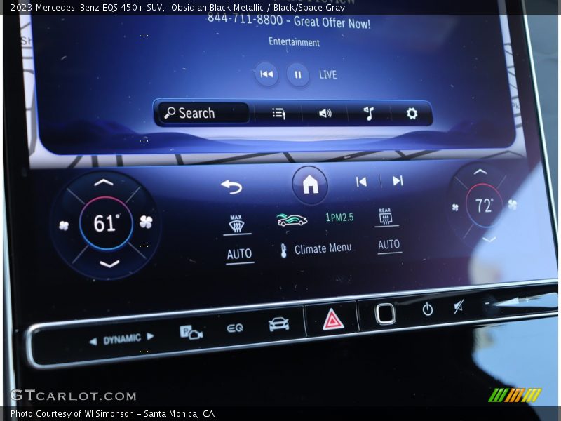 Obsidian Black Metallic / Black/Space Gray 2023 Mercedes-Benz EQS 450+ SUV