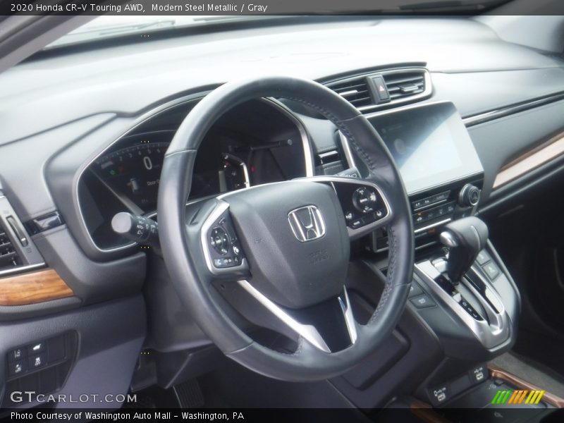 Modern Steel Metallic / Gray 2020 Honda CR-V Touring AWD