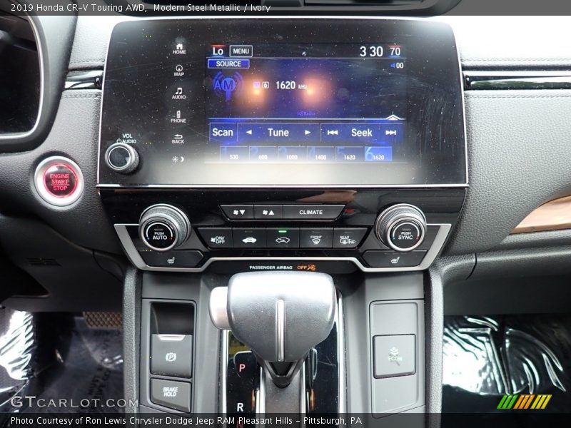 Modern Steel Metallic / Ivory 2019 Honda CR-V Touring AWD