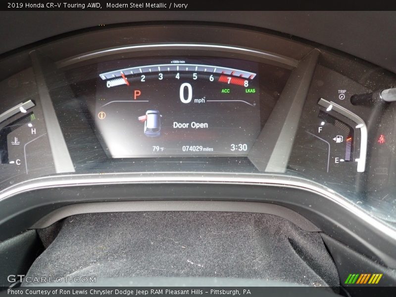 Modern Steel Metallic / Ivory 2019 Honda CR-V Touring AWD
