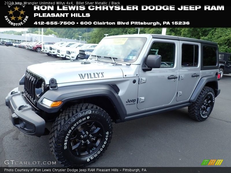 Billet Silver Metallic / Black 2020 Jeep Wrangler Unlimited Willys 4x4